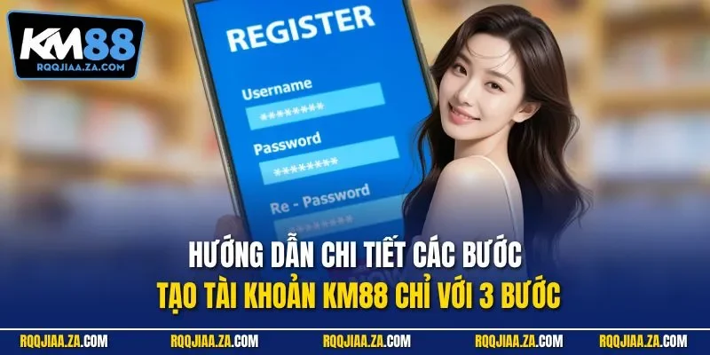 Hướng dẫn chi tiết các bước tạo tài khoản KM88 chỉ với 3 bước